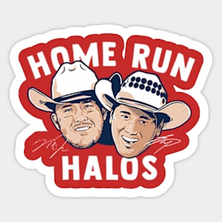 Mike Trout & Shohei Ohtani Home Run Halos Sticker